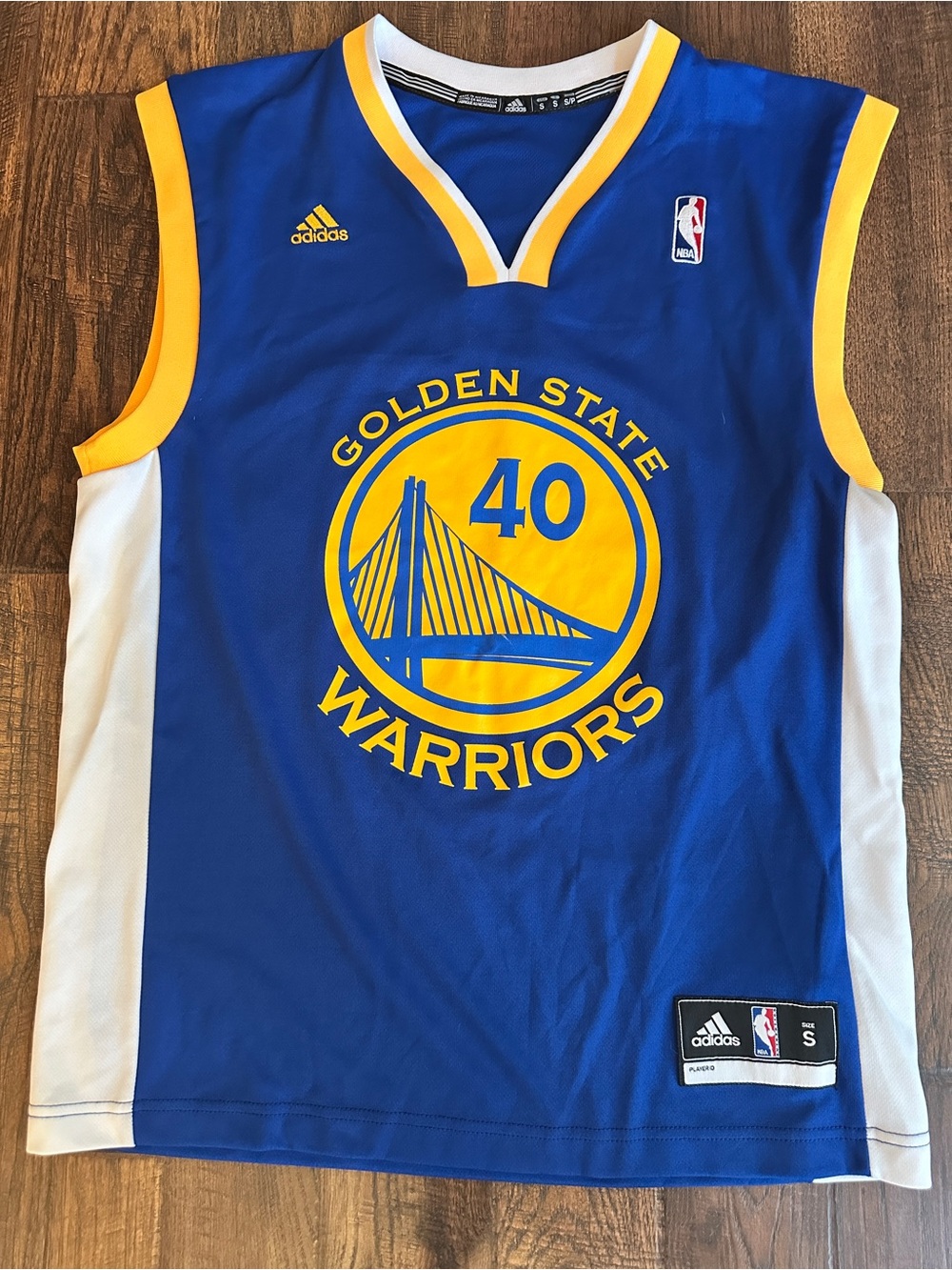 Adidas Golden State Warriors Harrison Barnes #40 Swingman Jersey Blue Men’s S NB